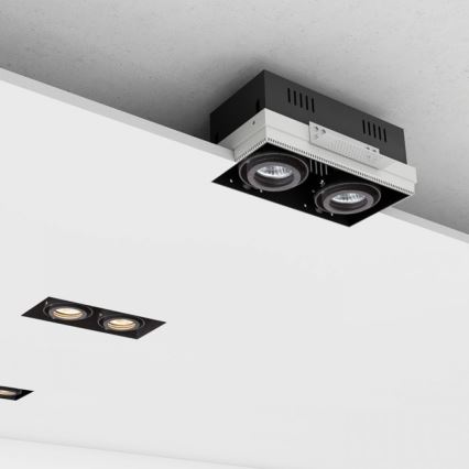 RED - Design Rendl - R12053 - Indbygningslampe ELECTRA 2xGU10/50W/230V
