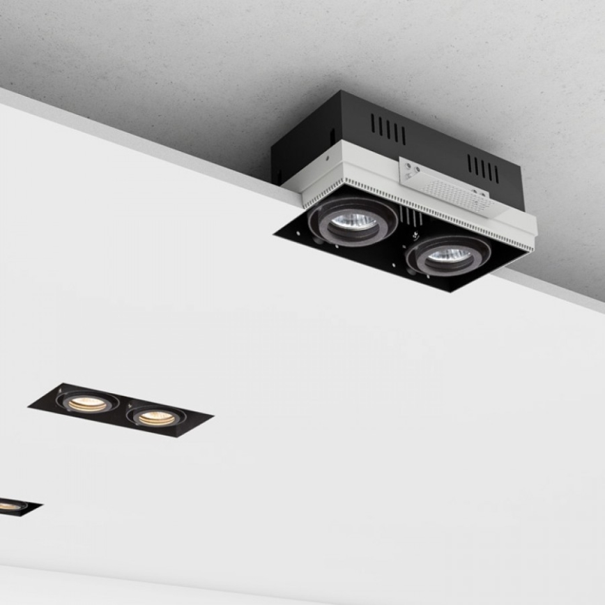 RED - Design Rendl - R12053 - Indbygningslampe ELECTRA 2xGU10/50W/230V