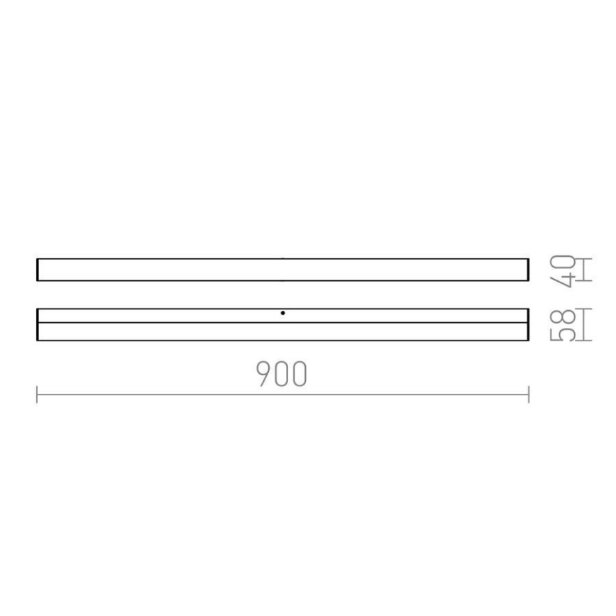 RED - Design Rendl-R12404 - LED væglampe til badeværelse LEVIA LED/18W/230V IP44