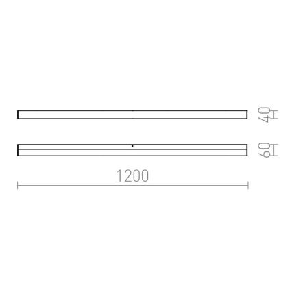 RED - Design Rendl-R12405 - LED spejllampe til badeværelse LEVIA 24W/230V IP44