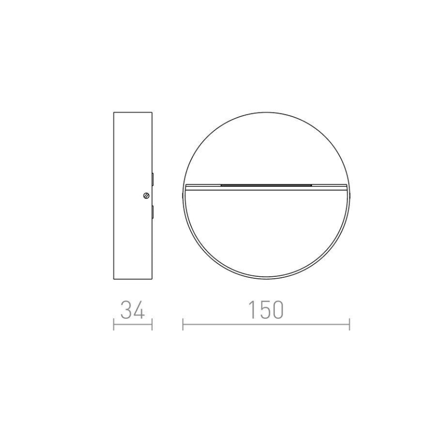 RED - Design Rendl-R12539 - Udendørs LED væglampe AQILA LED/6W/230V IP54