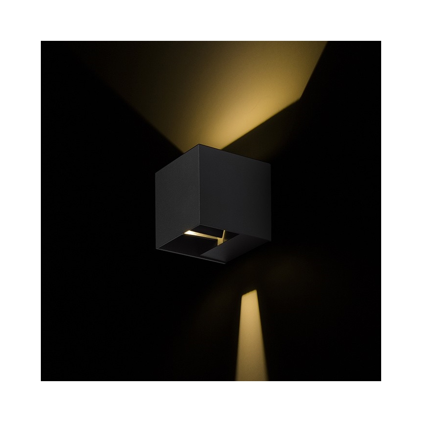 RED - Design Rendl-R12557 - Udendørs LED væglampe CARRE 2xLED/3W/230V IP54