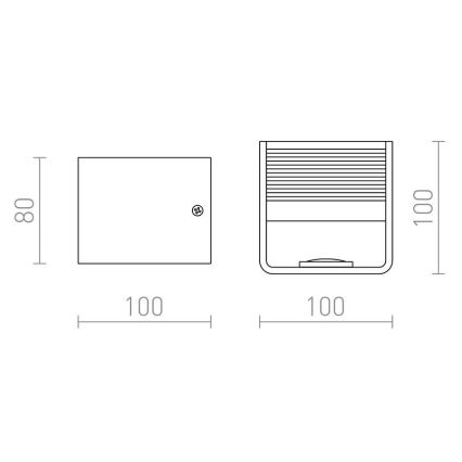 RED - Design Rendl - R12598 - LED væglampe ONYX LED/5W/230V hvid