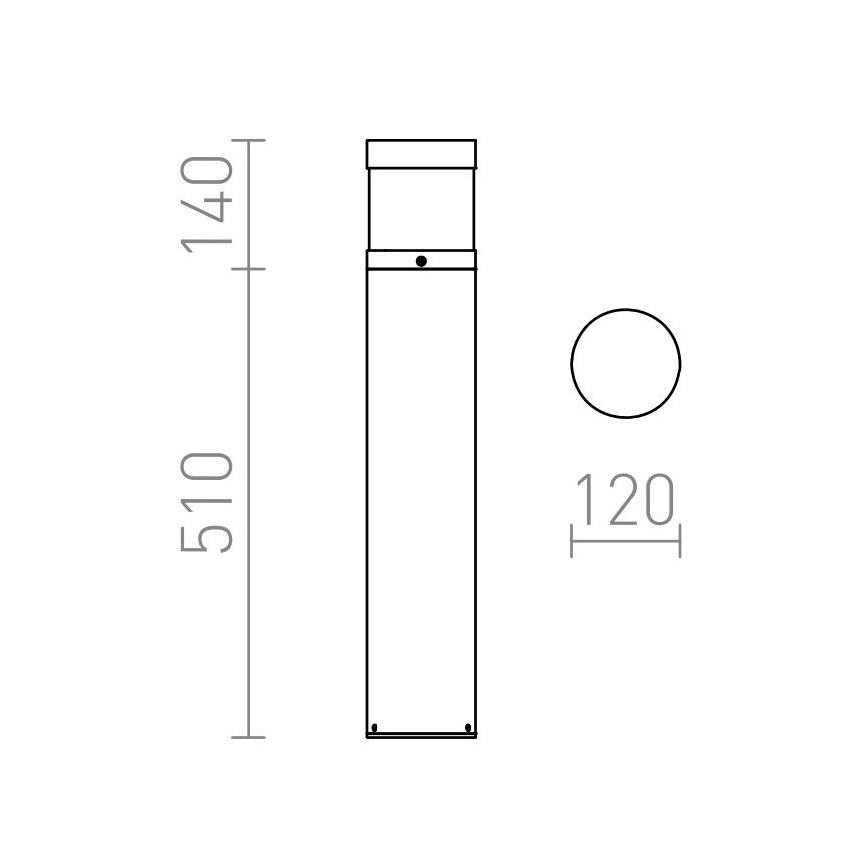 RED - Design Rendl - R12626 - LED udendørslampe ABAX LED/15W/230V IP54 antracitgrå