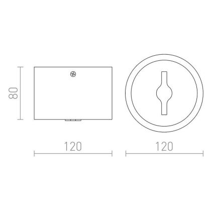 RED - Design Rendl - R12633 - LED spotlampe dæmpbar KELLY LED/15W/230V hvid