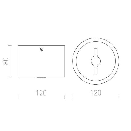 RED - Design Rendl - R12634 - LED spotlampe dæmpbar KELLY 15W/230V sort