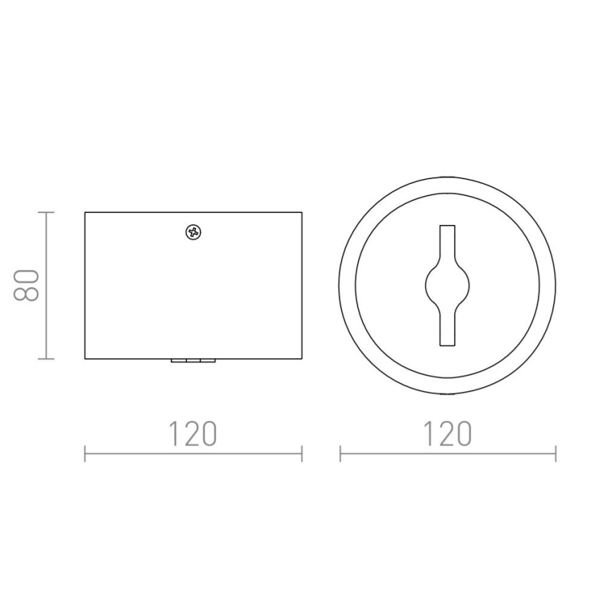RED - Design Rendl - R12634 - LED spotlampe dæmpbar KELLY 15W/230V sort