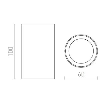 RED - Design Rendl - R12667 - Spotlampe GAYA 1xGU10/35W/230V hvid