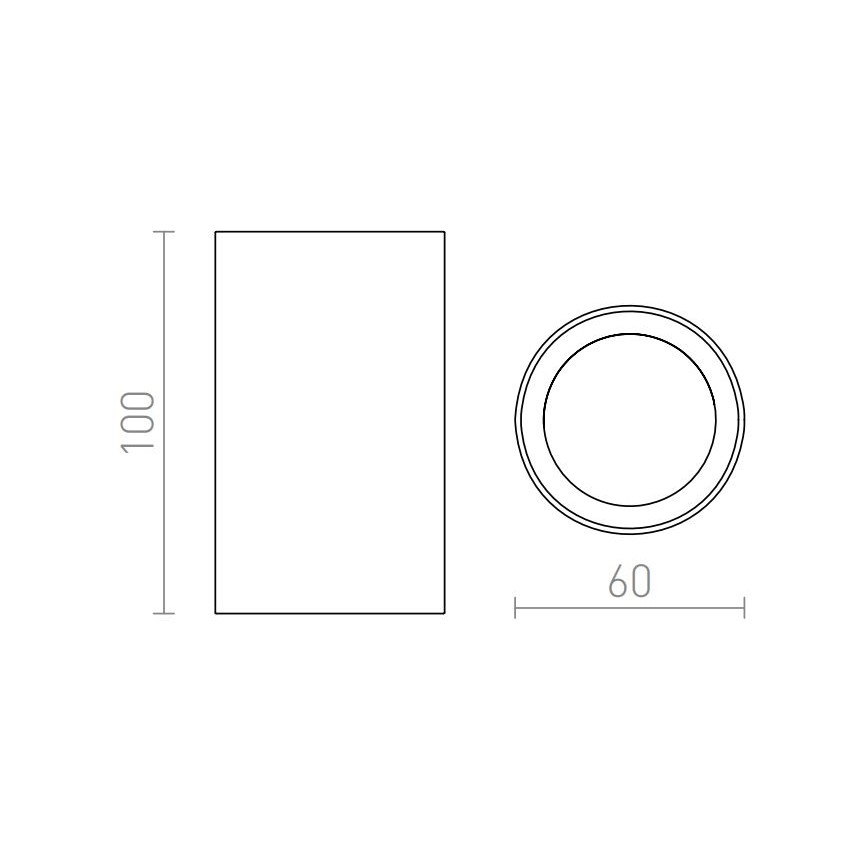 RED - Design Rendl - R12667 - Spotlampe GAYA 1xGU10/35W/230V hvid