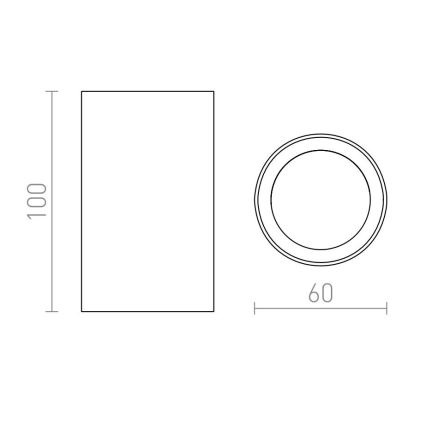 RED - Design Rendl - R12668 - Spotlampe GAYA 1xGU10/35W/230V