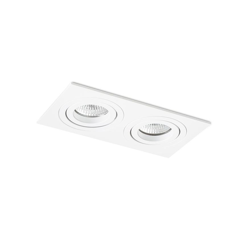 RED - Design Rendl - R12713- Indbygningslampe PASADENA 2xGU10/50W/230V