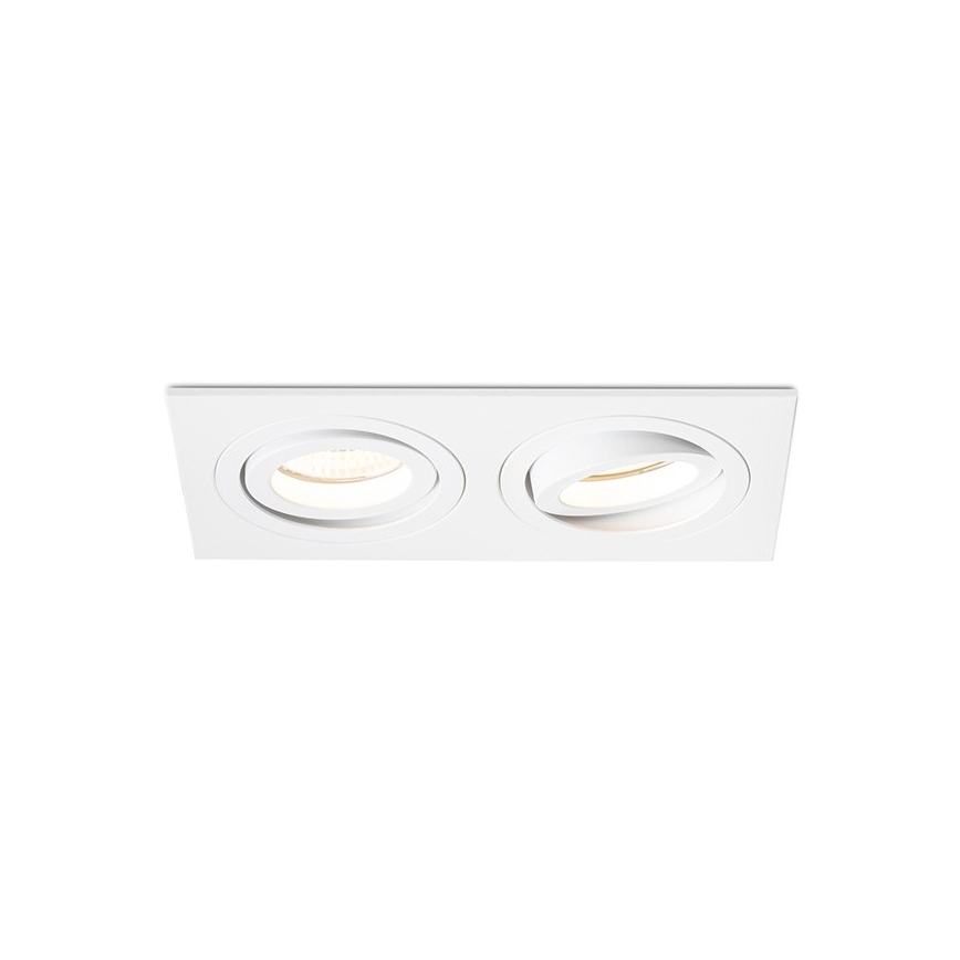 RED - Design Rendl - R12713- Indbygningslampe PASADENA 2xGU10/50W/230V