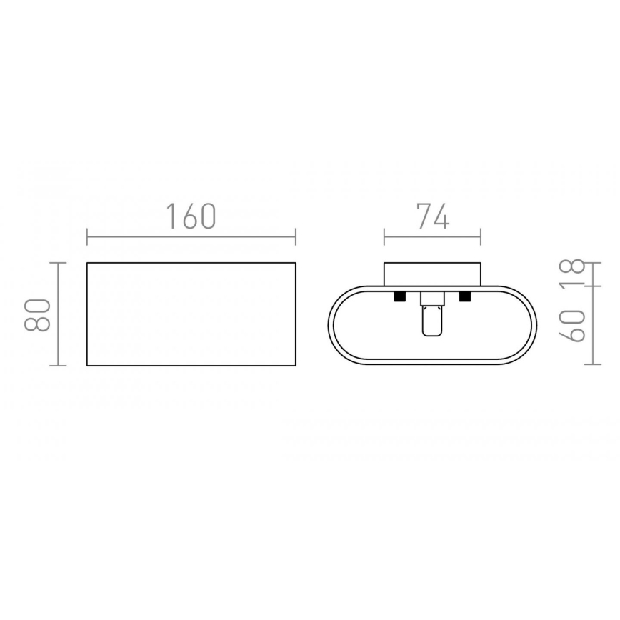 RED - Design Rendl - R12743 - Væglampe MARIO 1xG9/33W/230V