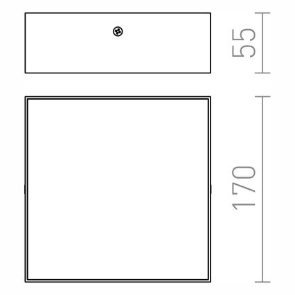 RED - Design Rendl - R12849 - LED loftlampe LARISA LED/15W/230V sort