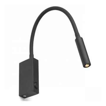 RED - Design Rendl - R12945 - LED Fleksibel lampe EKE LED/3W/230V sort