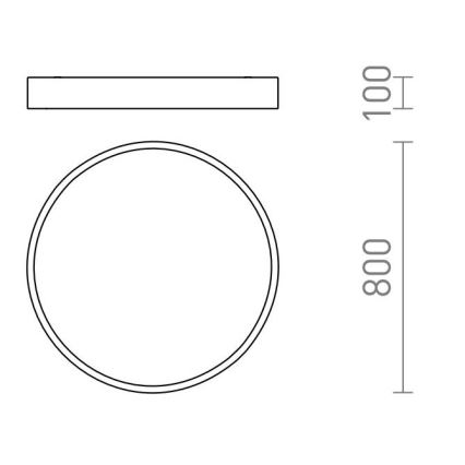 RED - Design Rendl - R13334 - LED loftlampe MEZZO LED/100W/230V hvid