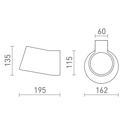 RED - Design Rendl - R13520 - Væglampe BENITA 1xE14/25W/230V