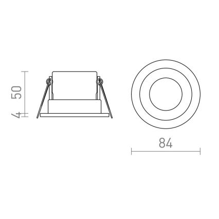 RED - Design Rendl-R13602 - LED indbygningslampe til badeværelse BELLA 11W/230V IP65