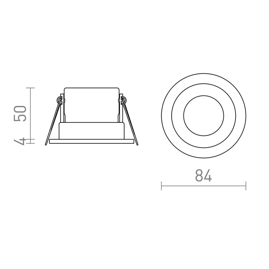 RED - Design Rendl-R13602 - LED indbygningslampe til badeværelse BELLA 11W/230V IP65