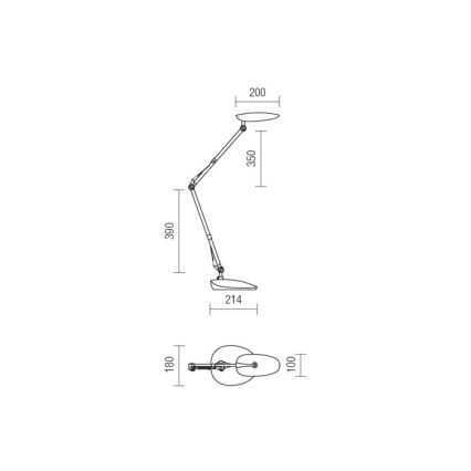 Redo 01-1036 - LED bordlampe KEPLER VEIOZA LED/6.5W/230V