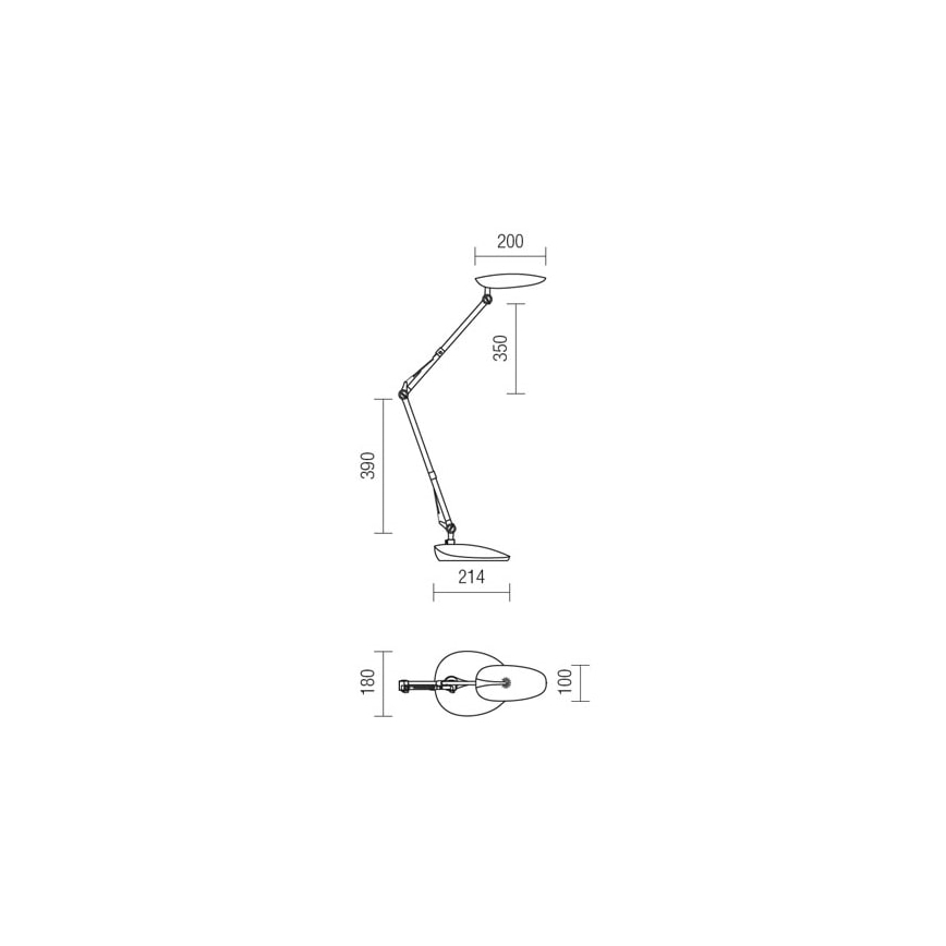 Redo 01-1036 - LED bordlampe KEPLER VEIOZA LED/6.5W/230V