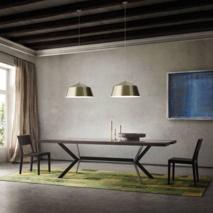 Redo 01-1102 - Pendel AYLA 1xE27/42W/230V diameter 56 cm guldfarvet