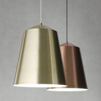 Redo 01-1104 - Pendel AYLA 1xE27/42W/230V diameter 36 cm guldfarvet
