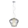 Redo 01-1139 - Pendel på wire FUSION 1xE27/42W/230V Ø 30 cm blank krom/røget