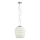 Redo 01-1141 - Pendel med wireophæng MAGMA 1xE27/42W/230V Ø 38 cm blank krom/hvid