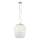 Redo 01-1142 - Pendel på kabel MAGMA 1xE27/42W/230V Ø 38 cm blank krom/hvid