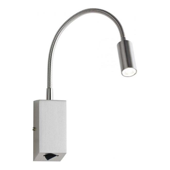 Redo 01-1195 - LED Fleksibel lille lampe HELLO LED/3W/230V mat krom