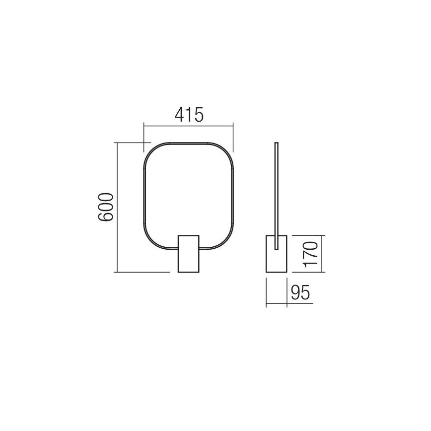 Redo 01-1226 - Dæmpbar LED-bordlampe DOM LED/21W/230V hvid