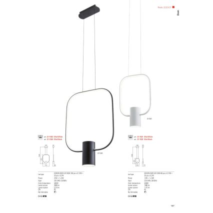 Redo 01-1227 - Dæmpbar LED-bordlampe DOM LED/21W/230V sort