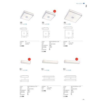 Redo 01-1234 - LED badeværelses væglampe EGO LED/12W/230V IP44 poleret krom