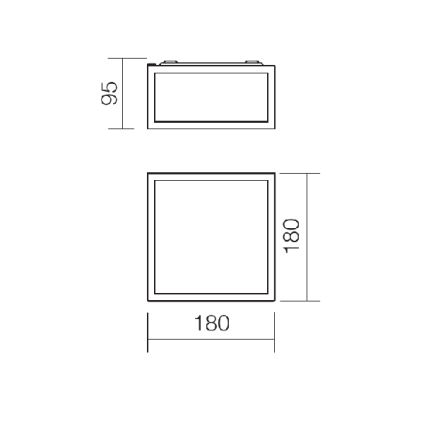 Redo 01-1236 - LED badeværelsesloftlampe EGO LED/12W/230V IP44 blank krom