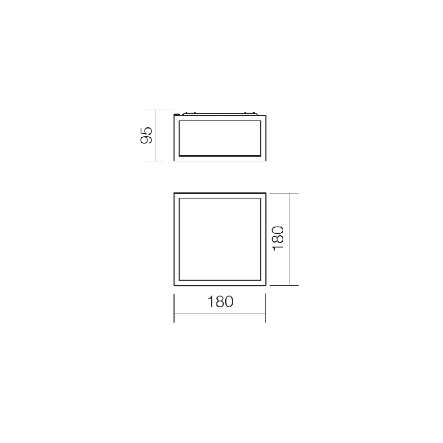 Redo 01-1236 - LED badeværelsesloftlampe EGO LED/12W/230V IP44 blank krom