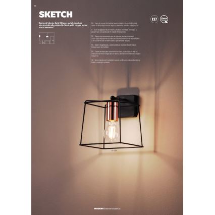 Redo 01-1265 - Pendel SKETCH 3xE27/42W/230V edderkop