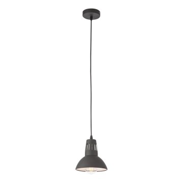 Redo 01-1279 - Pendel på ledning PEEP 1xE27/42W/230V Ø 16,5 cm sort