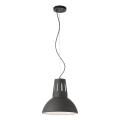 Redo 01-1281 - Pendel på kabel PEEP 1xE27/42W/230V Ø 34,5 cm sort