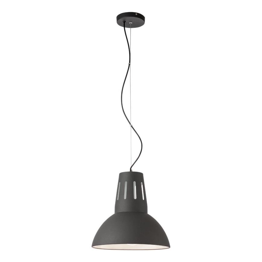 Redo 01-1281 - Pendel på kabel PEEP 1xE27/42W/230V Ø 34,5 cm sort