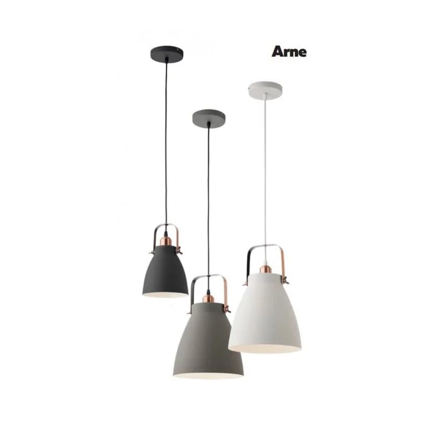 Redo 01-1311 - Pendel ARNE 1xE27/42W/230V hvid