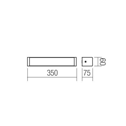 Redo 01-1423 - LED badeværelses væglampe LEDO LED/8W/230V IP44