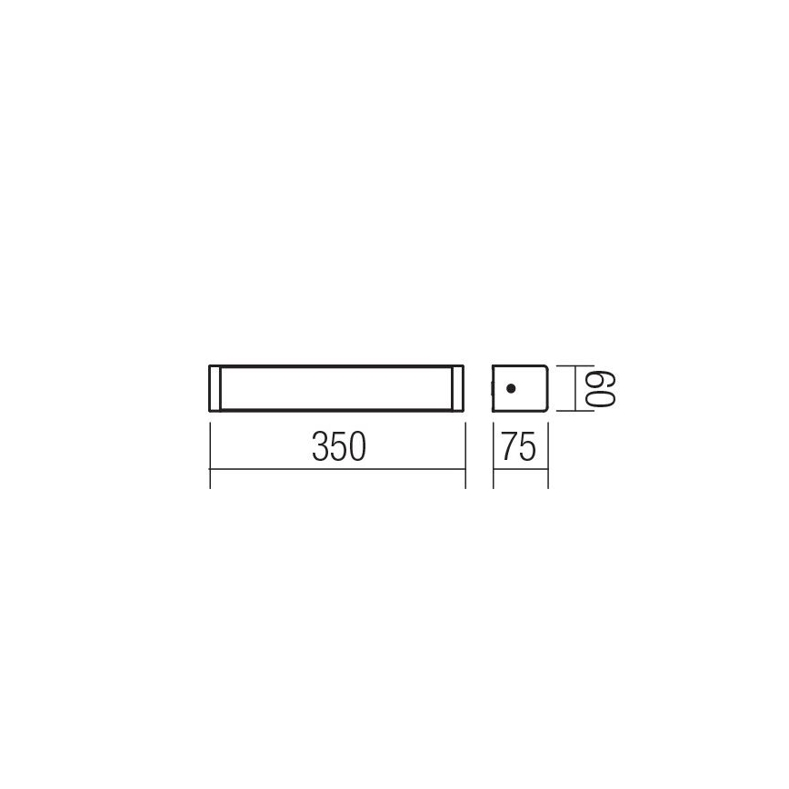 Redo 01-1423 - LED badeværelses væglampe LEDO LED/8W/230V IP44