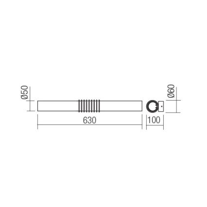 Redo 01-1431 - LED væglampe AVANCE LED/14W/230V 63 cm hvid