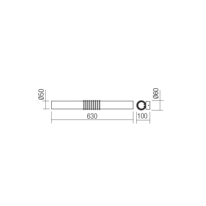 Redo 01-1431 - LED væglampe AVANCE LED/14W/230V 63 cm hvid