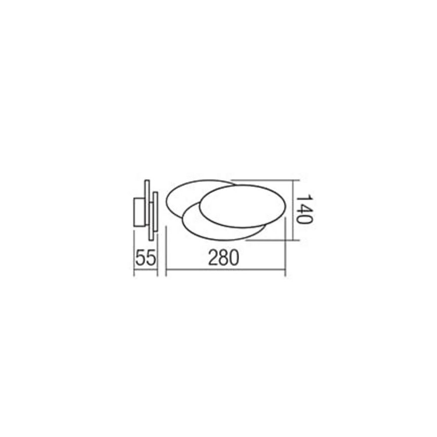 Redo 01-1445 - LED væglampe GAMER 1xLED/12W/230V