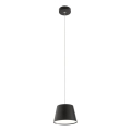 Redo 01-1496 - LED-pendel på wire LOLLI LED/6W/230V Ø 14 cm sort