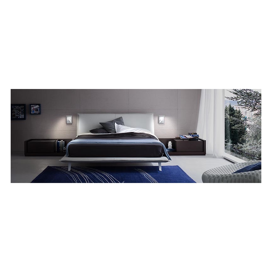 Redo 01-1499 - LED vægspot AGOS LED/6W/230V + LED/3,2W USB hvid