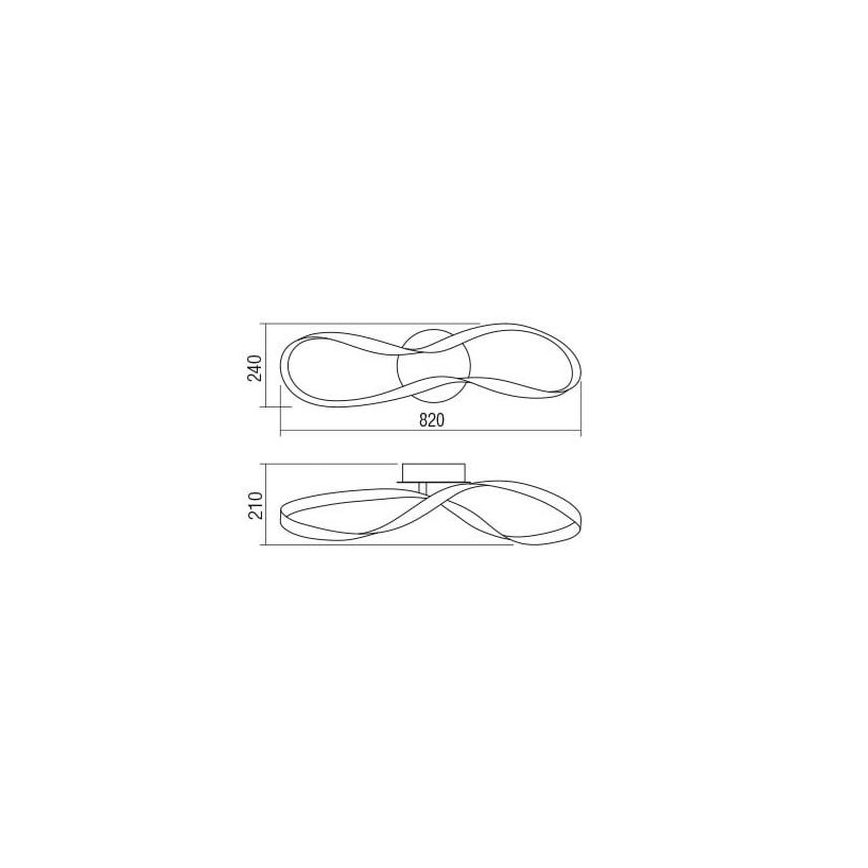 Redo 01-1529 - LED loftlampe dæmpbar NUBO LED/34,5W/230V hvid