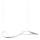 Redo 01-1531 - LED-pendel på wire NUBO LED/43W/230V hvid